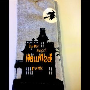 2 Halloween Home Sweet Haunted Home Kitchen Towels